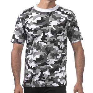 Hot Sale Custom <b>Men</b> Cotton Polyester Outdoor Camouflage O-Neck Short Sleeve Camo T-<b>Shirts</b> All Over Pattern Camouflage Tees <b>Shirt</b> - Product Image 3