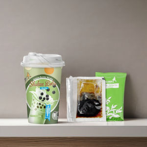 Té de burbujas cremoso de matcha orgánico, juego de 3 tazas - Product Image 2