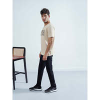 T-shirt graphique LOUISE pour homme 100 % coton, col rond, coupe classique, manches courtes, style urbain, respirant, infroissable, 180 grammes