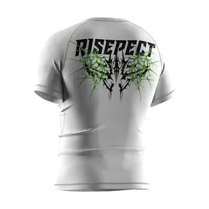 เสื้อคอมเพรสชั่นผ้าฟลีซสำหรับผู้ชาย - เย็บตะเข็บเสริมความแข็งแรงและมีลายพิมพ์, รับผลิตตามแบบ OEM/ODM สำหรับฤดูใบไม้ผลิ/ฤดูใบไม้ร่วง - Product Image 5