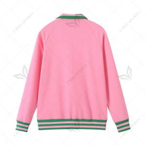 Sudadera unisex con cremallera AKA Quarter, ropa griega de punto personalizada, estampado en relieve para Sorority Fantarnity Stand para - Product Image 2