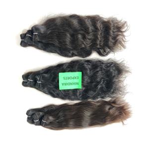 Venta al por mayor 100% Remy Virgin Black Loose Deep Wave Extensiones rectas Fabricación vietnamita Temple Cabello humano Tipo de cabello indio - Product Image 1