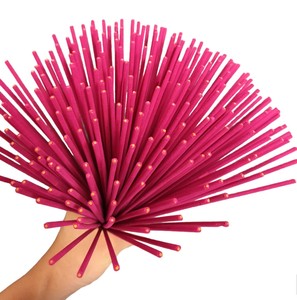 Bâtons d'encens bruts roses non parfumés de 12 pouces Taille/couleur personnalisable Fabricant vietnamien direct Agarbatti naturel religieux - Product Image 5