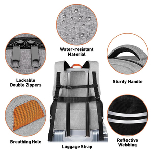 Sac à dos de gymnastique pour hommes femmes Sac à dos de voyage pour hommes avec compartiment à chaussures Sac à dos d'université résistant à l'eau avec USB - Product Image 4