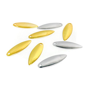 Cuchillas de Hierro Willow Personalizadas OEM # 1 # 3 # 4 # 5 # 6 # 7 Cuchillas de Señuelo Plateadas y Doradas <span class=keywords><strong>Indiana</strong></span> Blade Bait para Spinner Inline Buzzbait - Product Image 4