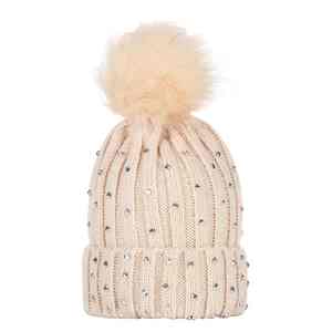 Último Estilo, Gorros de Invierno Acrílicos Cálidos al por Mayor, Gorros de Invierno con Pedrería para Uso Casual al Aire Libre - Product Image 2