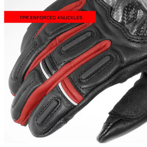 Gants de course unisexes de style dernier cri en cuir de vachette véritable écran tactile technologie étanche gants de sécurité personnalisés à longue manchette pour - Product Image 5