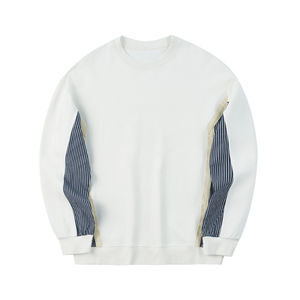 เสื้อสเวตเตอร์แบบสวมหัวสำหรับผู้ชายโอเวอร์ไซส์แบบใหม่เสื้อสเวตเตอร์แบบ100% คอตตอนเปิดไหล่เปิดไหล่หรูหราโลโก้แบบใหม่ - Product Image 5