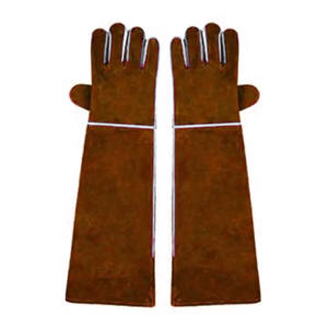 Gants de soudage en cuir de vachette vert CE, gants de travail industriels en cuir, gants de travail lourds en cuir, gants de construction - Product Image 5