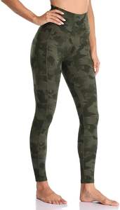 Dernier modèle Legging personnalisé pour femmes Vente en gros Logo personnalisé Léger leggings 100% coton Taille haute sans couture - Product Image 3