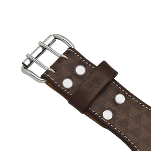 Heavy Duty PU Leather Eco-Friendly Casual Squat Belt with Steel Buckle High Intensity Strength Workouts - Product Image 2