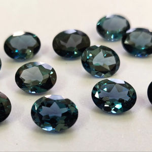 NATURAL London Blue Topaz Oval CUT 5x7mm faceted-Loose ลอนดอนบลูโทปาซ - Product Image 1