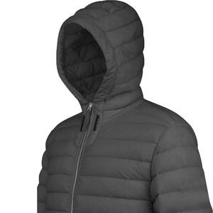 Chaqueta acolchada ligera de invierno para hombre, abrigo de fútbol resistente al agua con cremallera completa y capucha, abrigos de invierno con forro acolchado grueso - Product Image 3