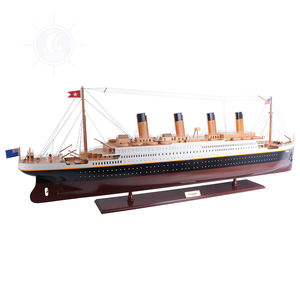<b>Titanic</b> Wooden <b>Model</b> Ship Nautical Style Collectible Decor with Display Stand Perfect Gift Option (200Lx22.6Wx70.1H cm) - Product Image 2
