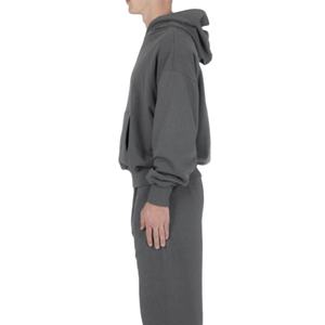 Sweat à capuche court pour hommes de haute qualité Boxy Fit sans ficelles surdimensionné pour sweat à capuche imprimé bouffant 100% coton taille XL - Product Image 2