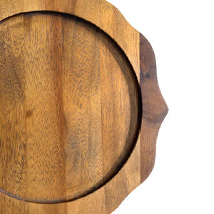 Placas cargadoras de madera de alta calidad al por mayor para la decoración de hoteles y bodas, la mejor placa cargadora de mesa para utensilios de cocina - Product Image 5