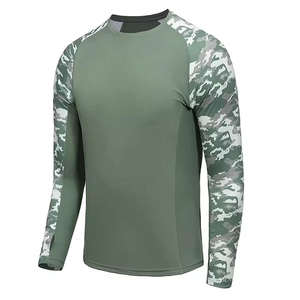 Nueva llegada UPF50 + Performance Sportswear manga larga Camo diseño pesca camisas invierno poliéster transpirable conjuntos protección solar - Product Image 4