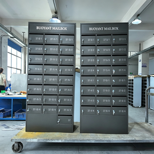 Buzón de Correos Antirrobo, Buzón Comercial de Acero Inoxidable para Múltiples Unidades, Buzón de Correos Comunitario para Apartamentos Residenciales - Product Image 1