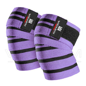 Rodilleras personalizadas para levantamiento de pesas, vendaje de soporte para rodilla, logotipo personalizado, varios colores, accesorios de gimnasio OEM Unisex - Product Image 3