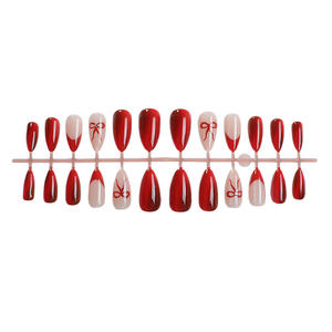 <span class=keywords><strong>Faux</strong></span> <span class=keywords><strong>ongles</strong></span> de Noël, design d'art des <span class=keywords><strong>ongles</strong></span>, 24 pièces, forme cercueil, pointe française, dégradé rose nude, éléments complets, couverture complète, <span class=keywords><strong>faux</strong></span> <span class=keywords><strong>ongles</strong></span> réutilisables - Product Image 5
