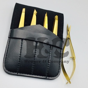 Top <b>Sale</b> Gold Eyebrow Tweezers Professional High Quality Tweezers Pouch Stainless Steel Eyebrow Tweezers <b>Spring</b> Scissor - Product Image 6