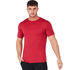 T-shirt basique pour homme respirant en coton 100% avec col rond, tissu doux, indispensable au quotidien, impression de logo personnalisée - Product Image 2