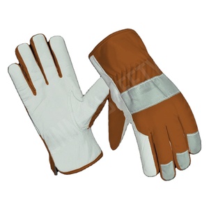 Goat Grain Leather Industrial Safety Driving <b>Gloves</b> Anti-Slip Heat Resistant Cold Resistant Tear-Resistant General Purpose - Product Image 6