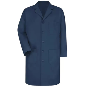 Bata de laboratorio blanca OEM, conjunto de uniformes médicos de manga corta para mujer, uniformes de trabajo para hospitales - Product Image 5