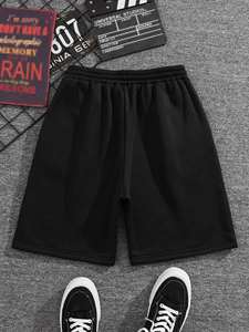 กางเกงขาสั้นงานปักโลโก้สำหรับผู้ชายกางเกงขาสั้นขนมขบเคี้ยวกางเกงขาสั้นแบบมีเชือกผูกติดโลโก้ออกแบบได้ตามต้องการสำหรับฤดูร้อน - Product Image 2