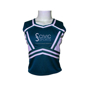 Uniformes de pom-pom girl personnalisés pas chers, grande taille, spandex, nouveau design avec strass, vente en gros, uniformes de gala - Product Image 5