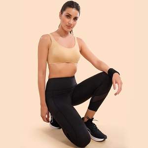 Por encargo 95% algodón 5% Spandex Color de piel Sujetador deportivo para mujer Mejor precio de fábrica Bangladesh - Product Image 2