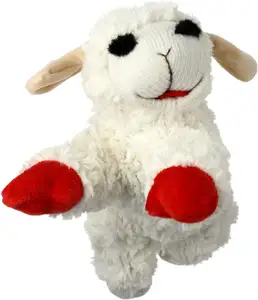 哪里可以买到优质批发多宠物毛绒狗玩具，Lambchop，10英寸，白色/棕褐色，小号