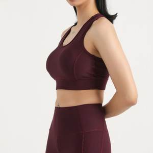 Premium Quality Wholesale Seamless Yoga Set Best Design Customized Logo High Waist Breathable &<b>Bra</b> Leggings - Product Image 4