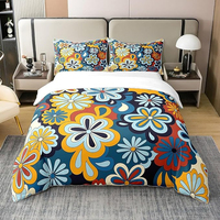 100% pur coton ensemble de literie de luxe draps doux et couette Logo personnalisé personnalisé pour la décoration de la chambre