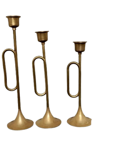 Simple Handmade Design Decorative Gold Finished Metal <b>Candle</b> Holder Modern Style Handmade <b>Pillar</b> <b>Candle</b> Stand - Product Image 3