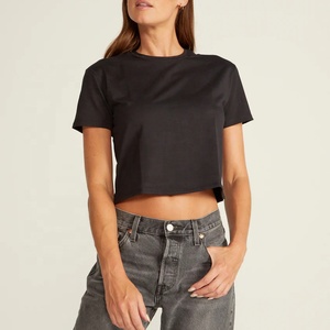 Jersey recortado de algodón 100% de talla grande personalizado para mujer, ropa de calle de Otoño de manga larga, forro frontal transpirable para otoño - Product Image 1