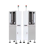 Empileur de cartes PCB à grande capacité avec sortie automatique, largeur réglable, empileur de cartes PCB en ligne, convoyeur d'empilage automatique de cartes PCB