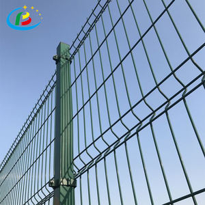 Горячеоцинкованная 3D изогнутая треугольная сварная проволока, садовая панель, оцинкованная проволочная сетка, забор для продажи - Product Image 4