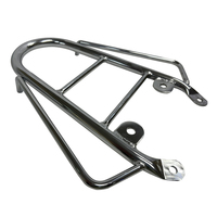 Porte-bagages arrière en acier robuste pour moto, revêtement poudré durable, fabrication sur mesure haute résistance