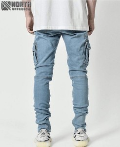 Jeans vintage de détresse pour hommes, pantalons longs de couleur pour l'hiver, respirants, respirants et personnalisés avec logo personnalisé, à la mode - Product Image 6