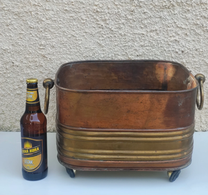 Jardinières en métal martelé or bronze, grandes jardinières décoratives en fer pour plantes succulentes, décoration intérieure de luxe - Product Image 2