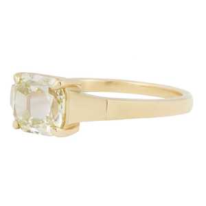 Anillo de racimo de oro amarillo de 14 quilates más vendido, cojín de mesa blanco de 1,12 quilates, VS2 Diamante de corte, claridad para joyería de moda para fiesta de boda - Product Image 2