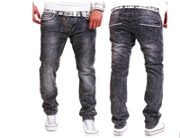 Jeans pour Hommes Respirants Style Personnalisé, Insigne Déchiré, Pantalon, Art, Patches, Skinny, Denim, Respirant, Nouveauté 2025