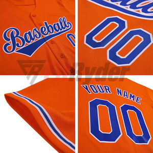 Vente en gros de maillots de baseball OEM personnalisables pour hommes chemises de sport d'équipe en polyester respirant avec logo personnalisé en taille jeune - Product Image 5