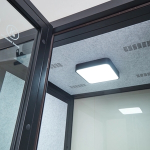 Cabine de bureau insonorisée Solo, mobile sur roulettes avec bureau et éclairage LED + LIVRAISON GRATUITE - Product Image 6