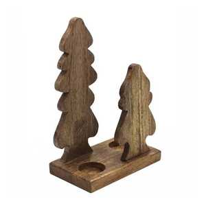 Venta al por mayor hecho a mano de madera natural árbol de Navidad Mesa decorativa de madera artificial árbol de vacaciones decoraciones - Product Image 4