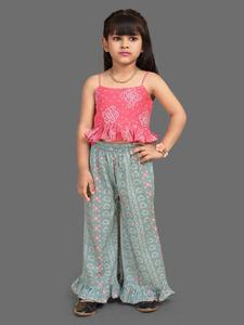 Conjunto de Ropa Casual Moderna para Niñas al por Mayor para Fiestas y Festivales de Verano, Conjunto de Vestido Elástico de Secado Rápido - Product Image 2