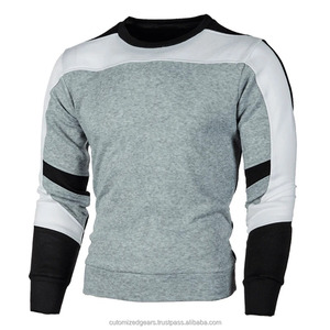Nouveaux hommes décontracté col rond sweat bloc de couleur automne printemps pull sweats coupe régulière hommes sweats à capuche et sweats - Product Image 4