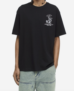 Camiseta estampada de alta calidad para hombre 2024, alta GSM, de gran tamaño, holgada, con hombros caídos, tendencia de fábrica, nueva producción al por mayor - Product Image 1