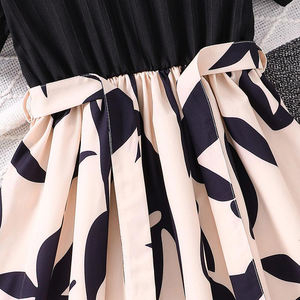 Verano niñas 6-12 + años ropa para niños elegante cuello colgante sin mangas Top pantalones cortos conjunto - Product Image 4